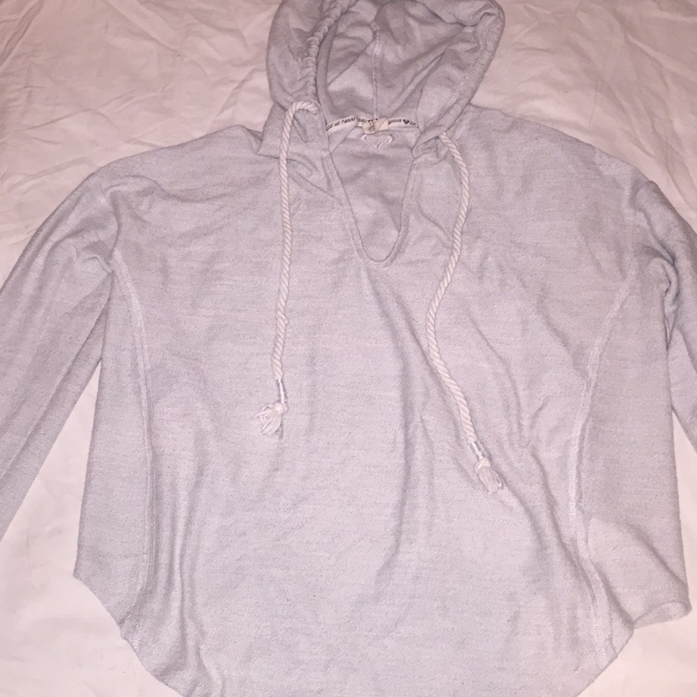 Light gray xs mall ROXY hoodie